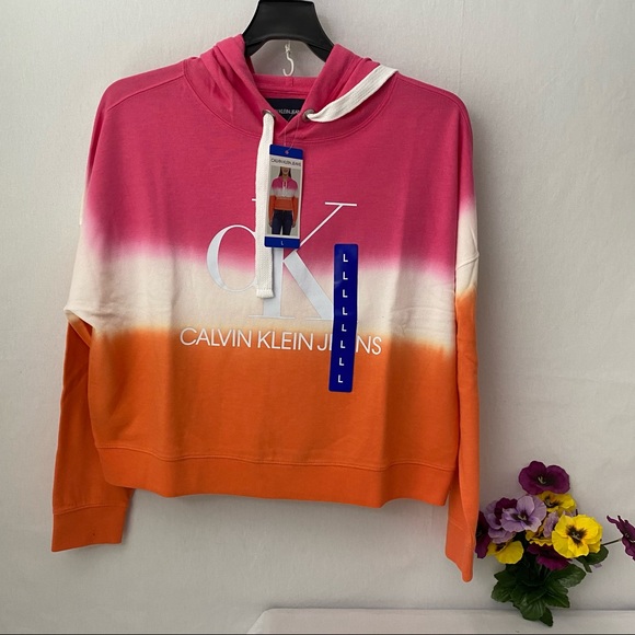 Calvin Klein Jeans Women Logo Hoodie,NWT - Picture 1 of 6